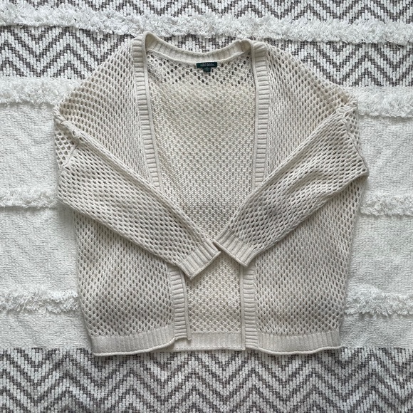 Target’s Wild Fable Size XS Open Stitch Cream Coloured Cardigan - Picture 1 of 5